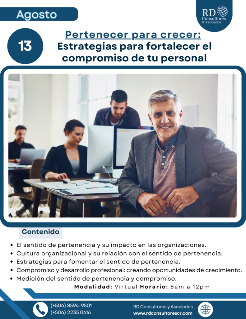 Pertenecer para crecer - Fortalecer el Compromiso del personal